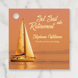 Retirement Set Sail into Retirement Sail Nautical  Geschenkanhänger