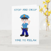 **RETIREMENT** STOP DROP RELAX RETIREMENT REGELN!! KARTE (Gelbe Blume)