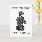 **RETIREMENT** STOP DROP RELAX RETIREMENT REGELN!! KARTE (Gelbe Blume)