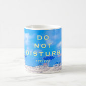 Retirement Summer Beach Blue White Gift Kaffeetasse (Mittel)