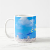 Retirement Summer Beach Blue White Gift Kaffeetasse (Links)