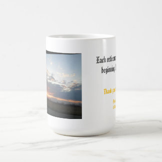 Retirement sunset kaffeetasse