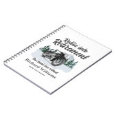 Retirement Travel Theme Classic Motorbike Rolling Notizblock (Linke Seite)