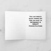 **RETIREMENT UND FISCHEREI*** WAS FÜR EIN BLAU!!! KARTE (Innenseite)