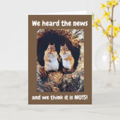 ***RETIREMENT?????**** WIR DENKEN, ES IST NUTS!!!! KARTE (Gelbe Blume)