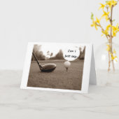 RETIREMENT-WÜNSCHE/GLÜCKWÜNSCHE ZUM GOLFER KARTE (Gelbe Blume)