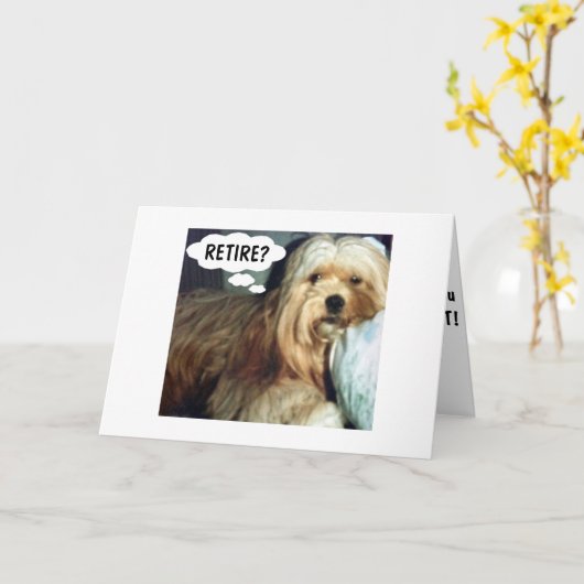 RETIREMENT-ZEIT, UM IHREN LEBENS-SPASS ZU GENIESSE KARTE (Gelbe Blume)