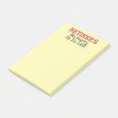Retires humorvolle To do list Post-it-Notes Post-it Klebezettel (angewinkelt)