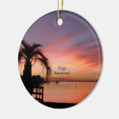 Retirment Florida Sonnenuntergang Keramikornament (Links)