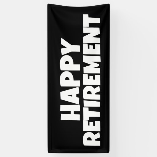 RETIRMENT PARTY BANNER (Vertikal)