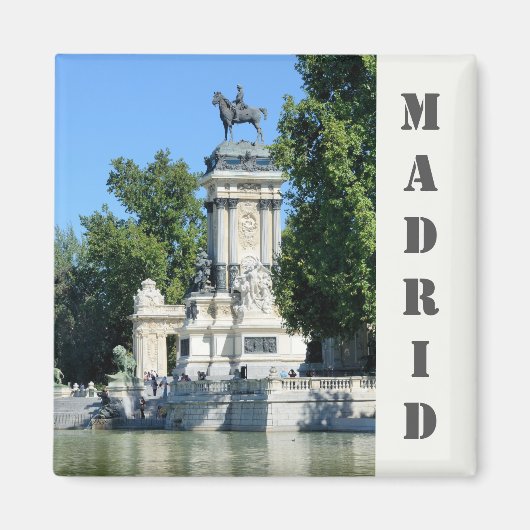 Retiro Park, Madrid, Spanien Magnet (Vorne)