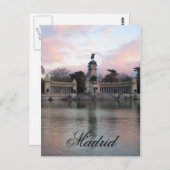 Retiro Park, Madrid, Spanien Postkarte (Vorne/Hinten)