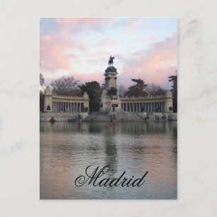 Retiro Park, Madrid, Spanien Postkarte