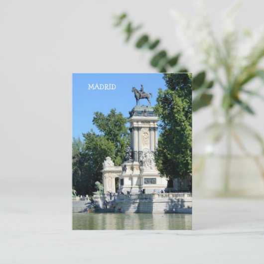 Retiro Park, Madrid, Spanien Postkarte (Stehend Vorderseite)