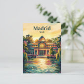 Retiro-Park Spanien Postkarte (Stehend Vorderseite)