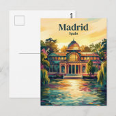 Retiro-Park Spanien Postkarte (Vorne/Hinten)
