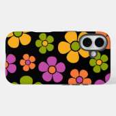 Reto 1960er Style Mid Mod Floral Pattern Case-Mate iPhone Hülle (Rückseite (Horizontal))