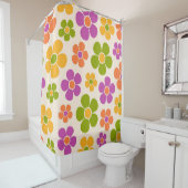 Reto 1960er Style Mid Mod Floral Pattern Duschvorhang (Beispiel)