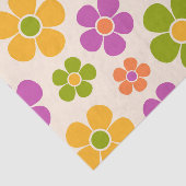 Reto 1960er Style Mid Mod Floral Pattern Seidenpapier (Ausschnitt)