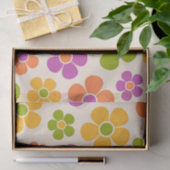 Reto 1960er Style Mid Mod Floral Pattern Seidenpapier (Geschenk)