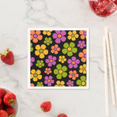 Reto 1960er Style Mid Mod Floral Pattern Serviette (Beispiel)