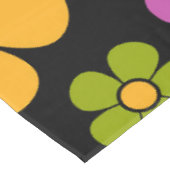 Reto 1960er Style Mid Mod Floral Pattern Tischdecke (Schrägansicht)