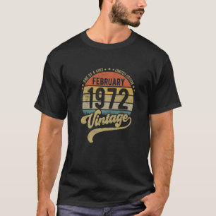 Reto 50. Geburtstag, 50 Jahre alt Geboren im Febru T-Shirt