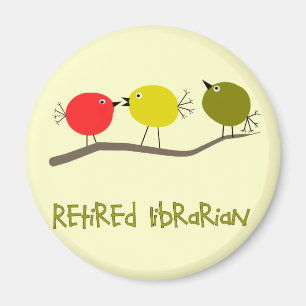 Reto Birds Design Geschenke für die Rehäre Magnet