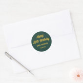 Reto Script 80. Geburtstag Umschlag Aufkleber (Umschlag)