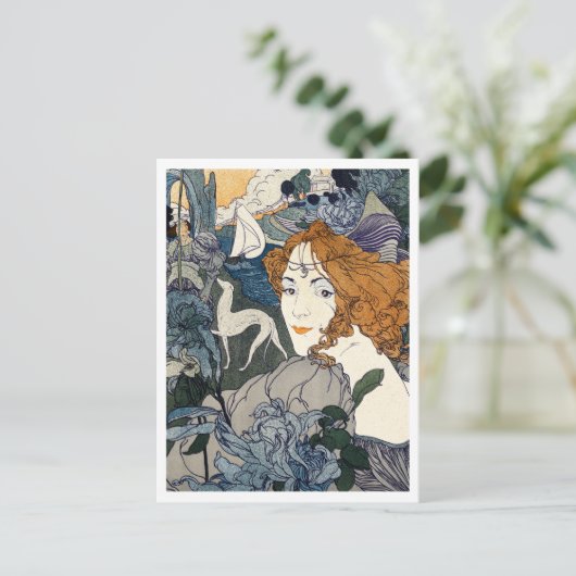 Retour (1897), Georges de Feure Postkarte (Stehend Vorderseite)