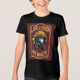 Retrato de um motocross, steampunk, colorido Tri-Blend shirt