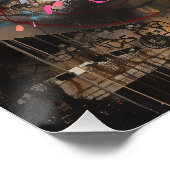 Retrato urbano colorido de niños poster (Ecke)