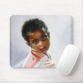 Retratro de niño/Retrato de neno/Portrait des Jung Mousepad (Mit Mouse)