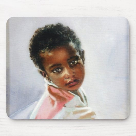 Retratro de niño/Retrato de neno/Portrait des Jung Mousepad (Vorne)