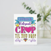 Retreat Crop Til You Drop Postkarte (Stehend Vorderseite)