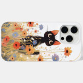Retreat der Black Cat Blume Case-Mate iPhone Hülle (Rückseite (Horizontal))