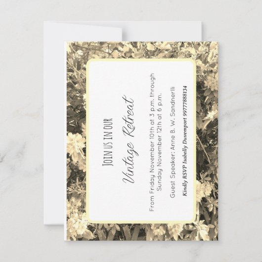 Retreat invitation (Vorderseite)