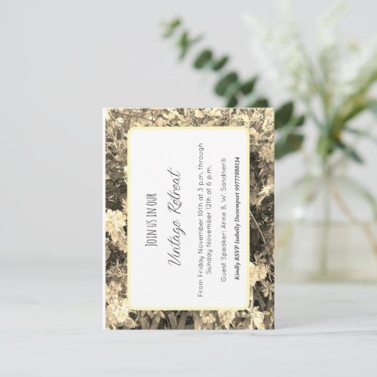 Retreat invitation (Stehend Vorderseite)