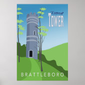 Retreat Tower Retro Poster (Vorne)