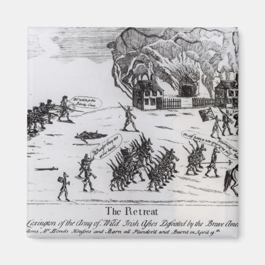 Retreat, veröffentlicht 1775 magnet (Vorne)