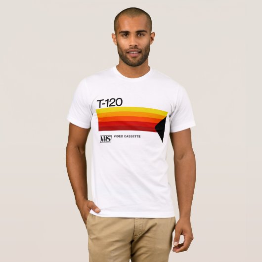 Retrhomage Series 80er T-120 VHS T-Shirt (Vorne ganz)