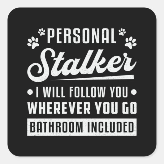 Retriever Bad inbegriffen Hund Lover Welpe Funny Quadratischer Aufkleber (Vorderseite)