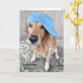 Retriever Birthday Karte (Gelbe Blume)