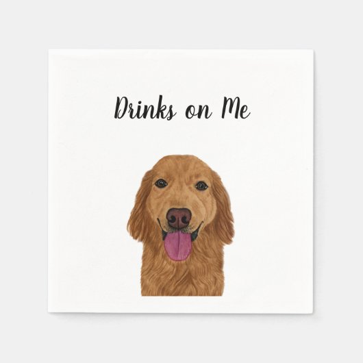 Retriever Cocktail Napkins Serviette (Vorderseite)