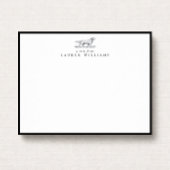 Retriever Dog Sketch Black Border Note Card Einladung