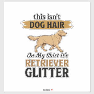 Retriever Glitter Lustiger Hunde Liebhaber Vintage Aufkleber