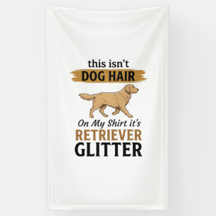 Retriever Glitter Lustiger Hunde Liebhaber Vintage Banner