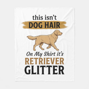 Retriever Glitter Lustiger Hunde Liebhaber Vintage Fleecedecke