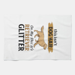 Retriever Glitter Lustiger Hunde Liebhaber Vintage Geschirrtuch