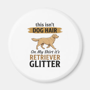Retriever Glitter Lustiger Hunde Liebhaber Vintage Magnet